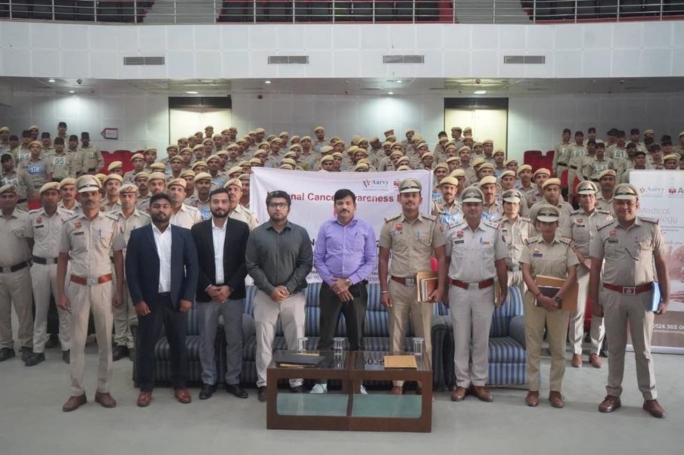 National Cancer Awareness session with Haryana Police at Bhondsi
