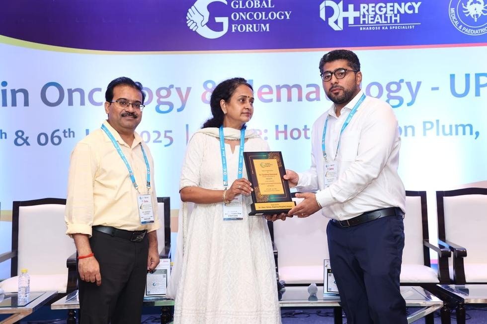 Faculty felicitation at Global Oncology Forum UP Chapter, Lucknow